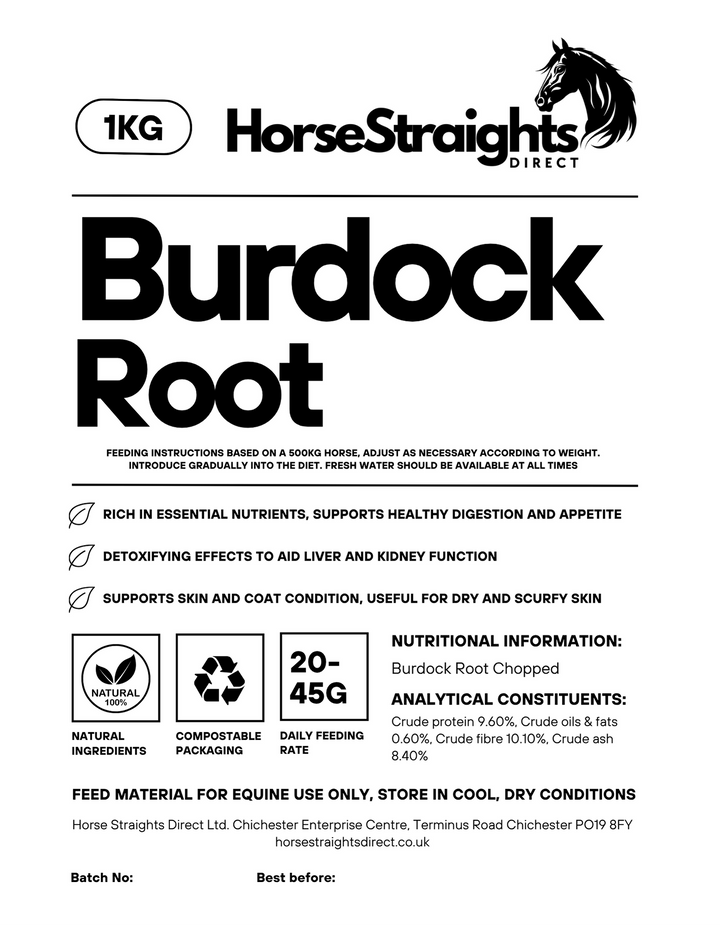 Horse Straights Direct Burdock Root 1kg