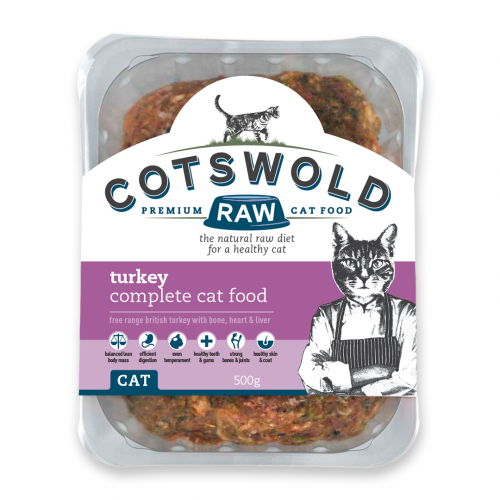 Cotswold Raw Cat Minced Turkey 500G