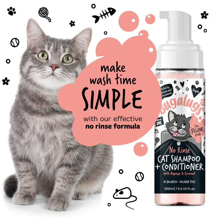 Bugalugs No Rinse Papaya & Coconut Shampoo & Conditioner 200ml