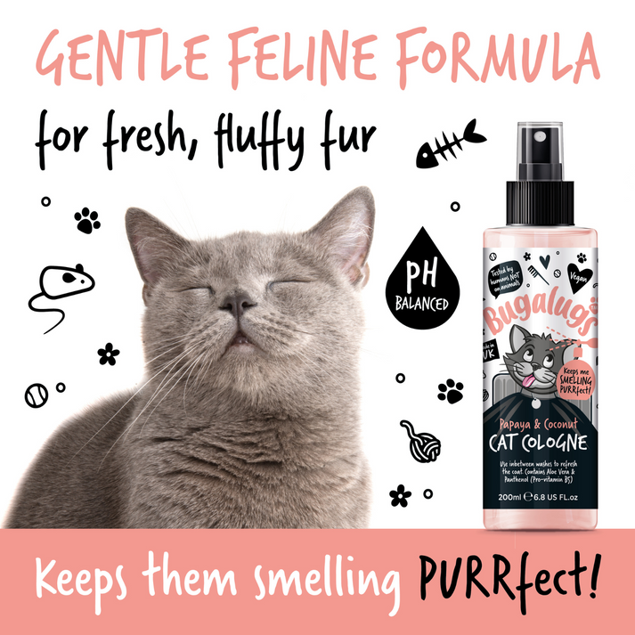 Bugalugs Papaya &amp; Coconut Cat Cologne, 200ML