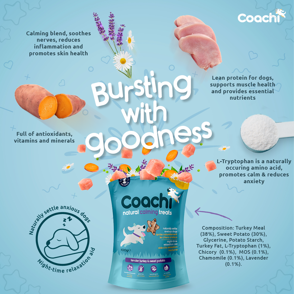 Coachi Natural Calming Treats Turkey 100G