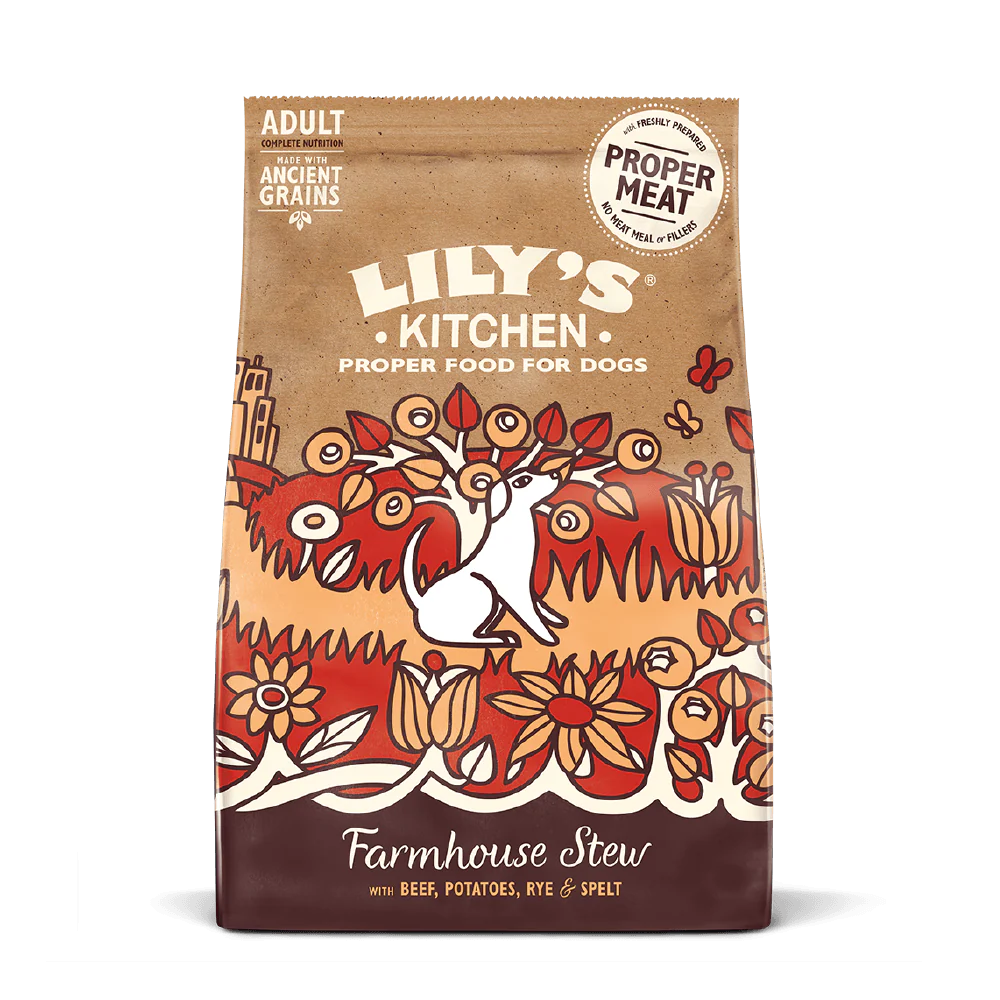 Lily's Kitchen Dog Farmhouse Stew Ancient Grains Beef Dry Food 7kg