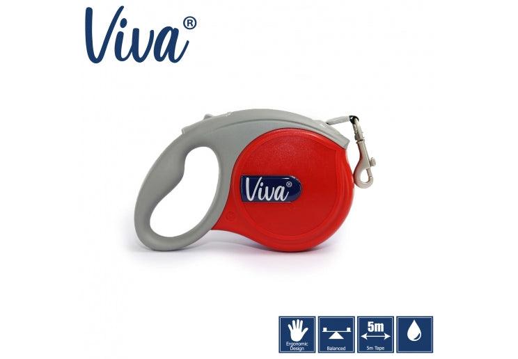 Ancol Viva Extend Lead Red 5m - For Small Dogs