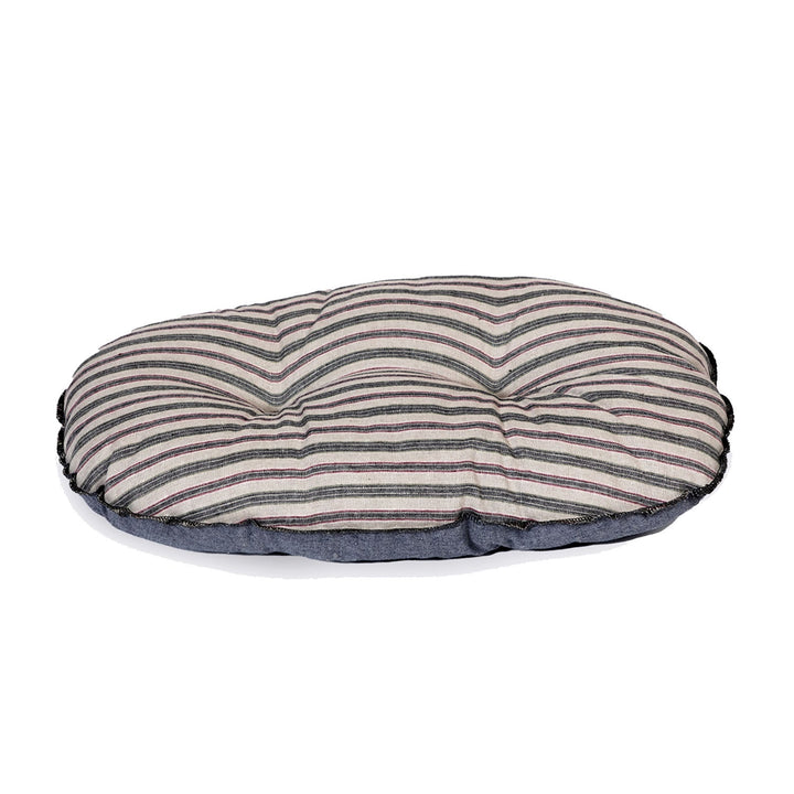 Danish Design Rustic Stripes Quilted Mattress Denim