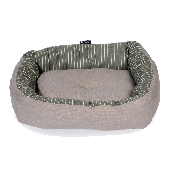 Danish Design Rustic Stripes Snuggle Bed Sage