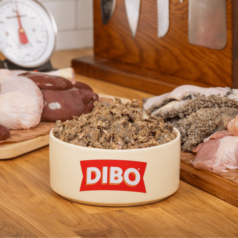 DIBO Meat Mix Chicken &amp; Tripe Chubb 454g
