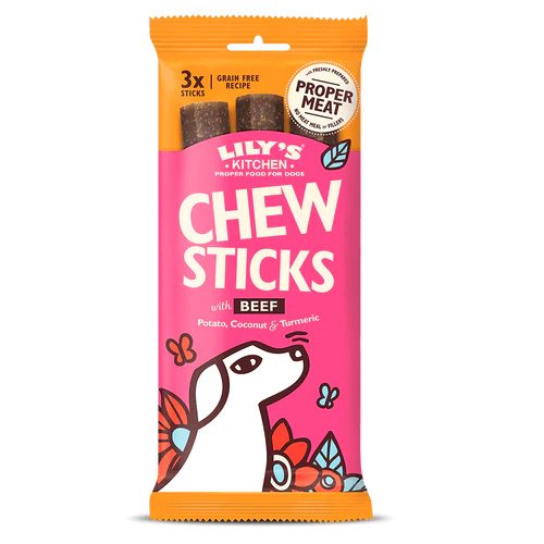 Lily's Kitchen Dog Chew Sticks with Beef 120g