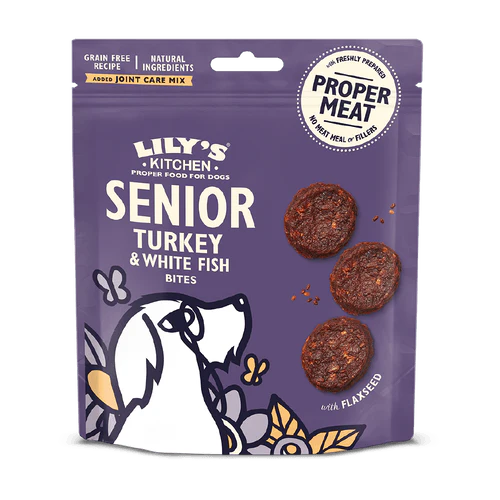 Lily's Kitchen Dog Turkey & Whitefish Senior Treats 70g