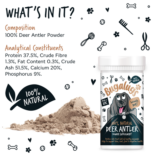 Bugalugs Deer Antler Supplement Powder 70g