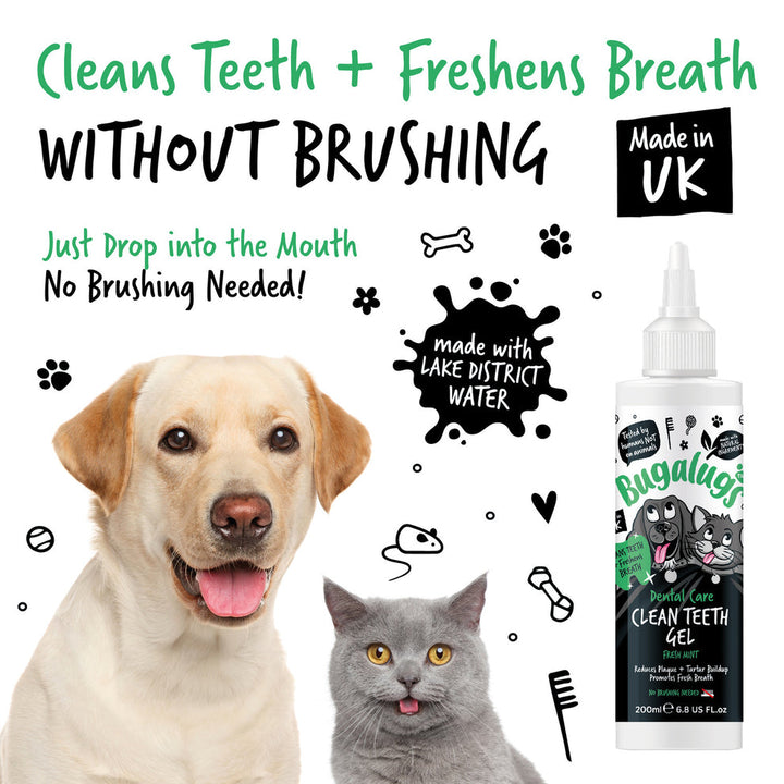 BUGALUGS DENTAL CARE CLEAN TEETH GEL FRESH MINT 200ML