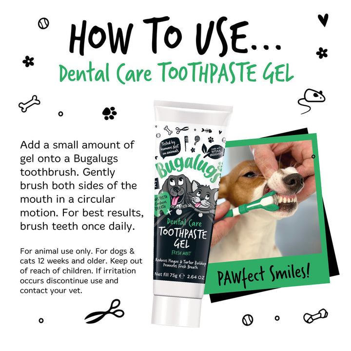 BUGALUGS DENTAL CARE TOOTHPASTE GEL FRESH MINT 75G