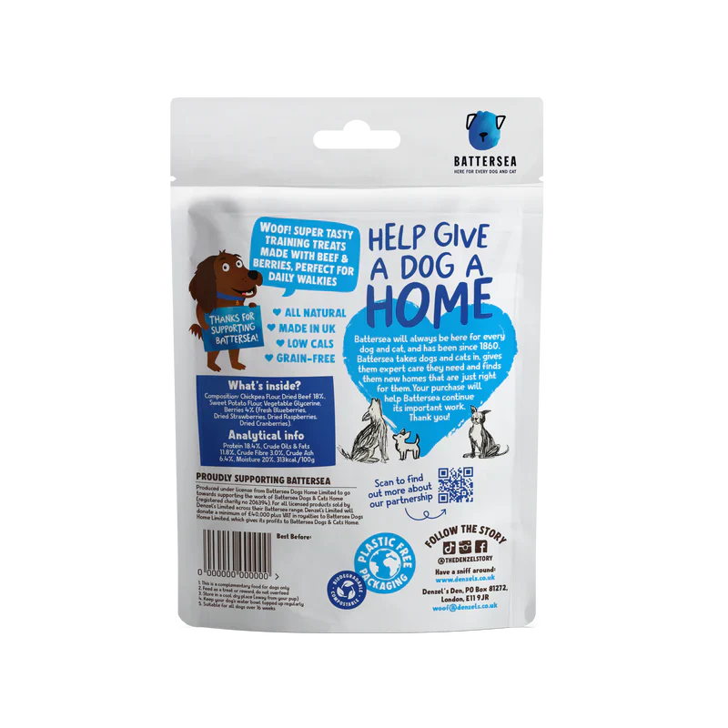 Denzels Battersea Hearts Beef & Berries 100G