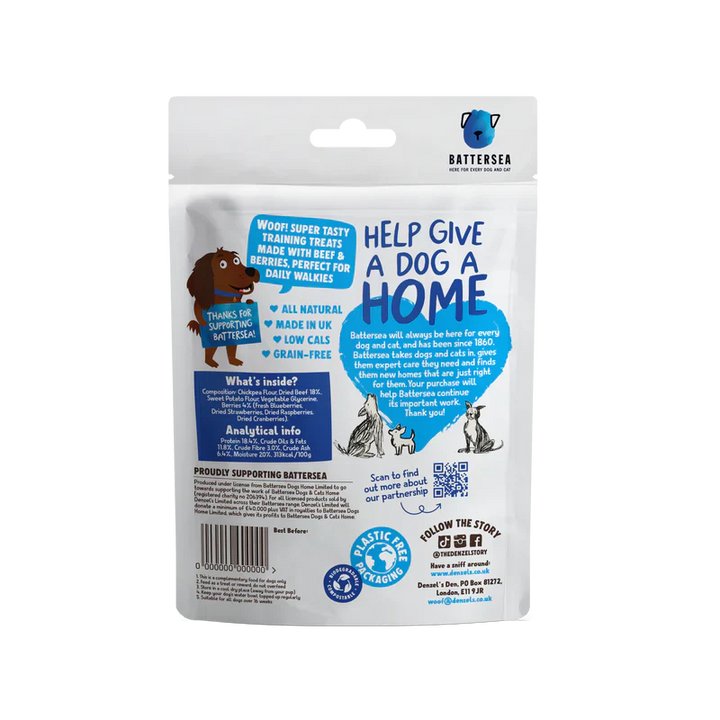 Denzels Battersea Hearts Beef & Berries 100G