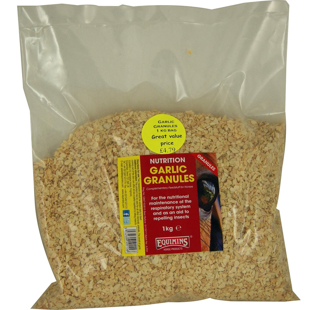 Equimins Garlic Granules 1Kg Refill Bag Refill