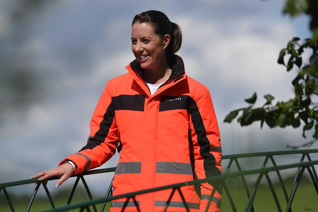 EQUISAFETY WINTER INVERNO RIDING JACKET RED