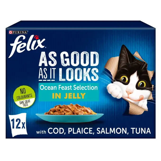 Felix As Good As It Looks Ocean Feast Selection In Jelly 12 X 85G