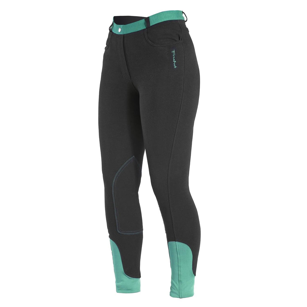 Firefoot Farsley Breeches Kids Black/Teal 20"
