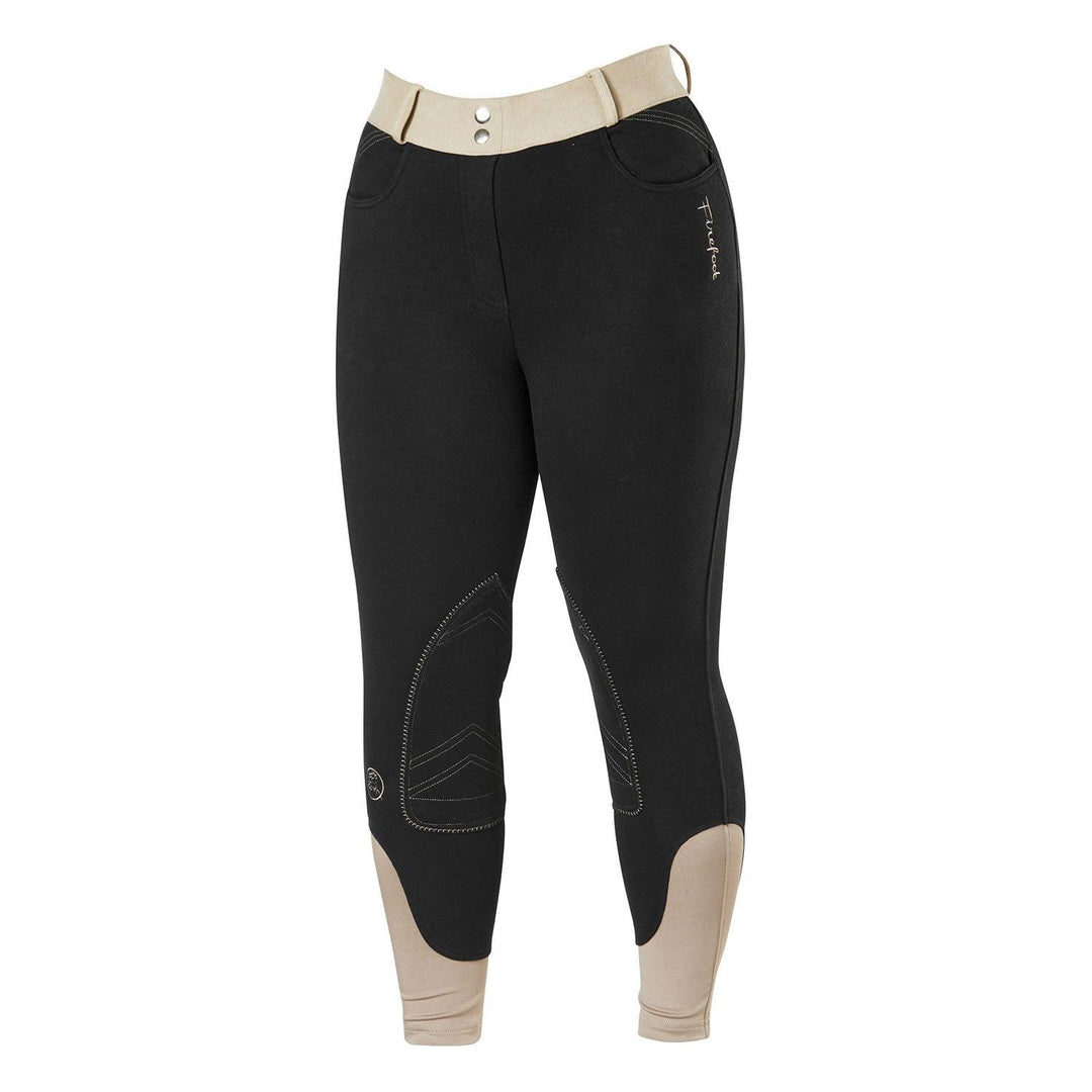 Firefoot Farsley Fleece Lined Breeches Kids Black/Mink 20"