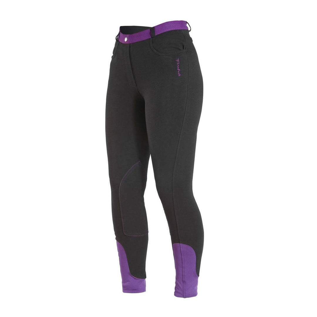 Firefoot Farsley Breeches Ladies Black/Plum 30"