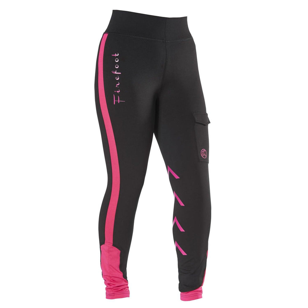 Firefoot Ripon Reflective Breeches Ladies Black/Pink 32"