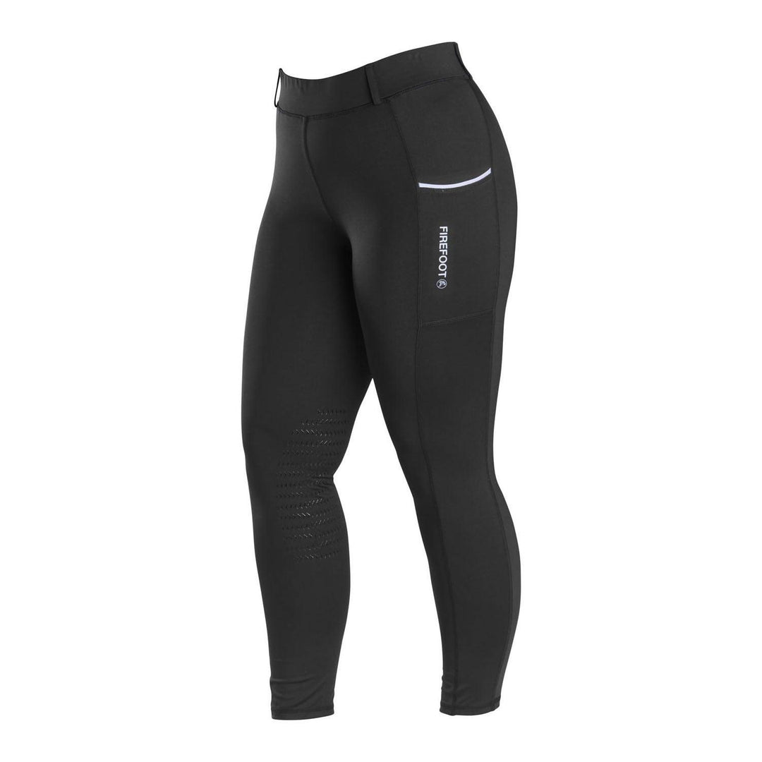 FIREFOOT HOWDEN RIDING TIGHTS KIDS BLACK/BABY BLUE