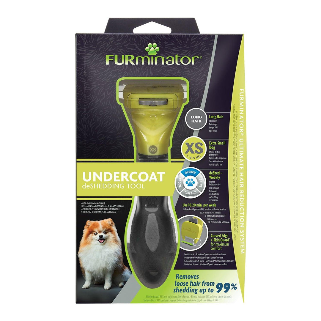 Furminator Undercoat Deshedding Tool For Long Hair Dog X-Small
