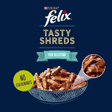 Felix Tasty Shreds Ocean Selection 12X80G