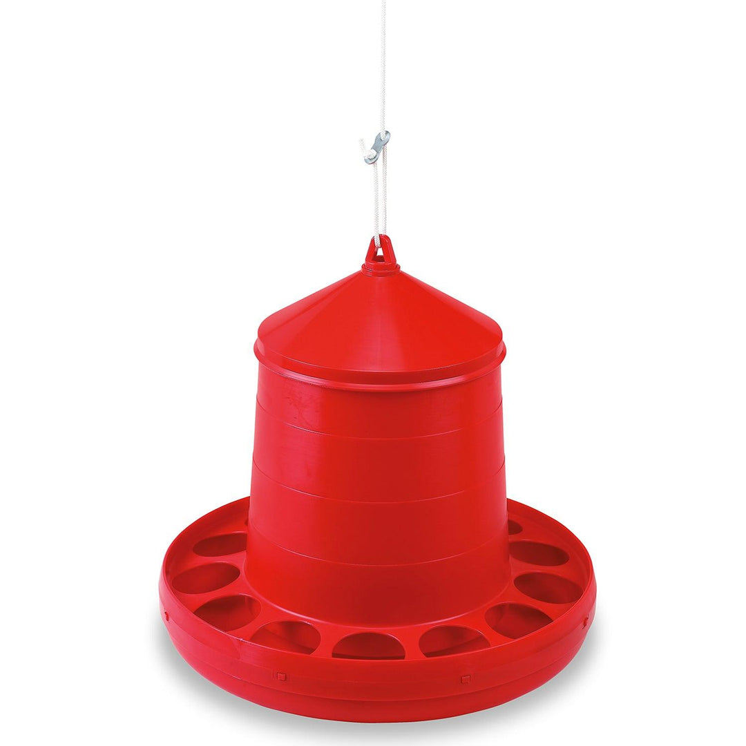 Gaun Poultry Feeder Plastic Red 12kg