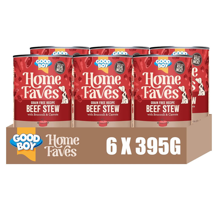 Good Boy Home Faves Beef Stew - 6 x 395G