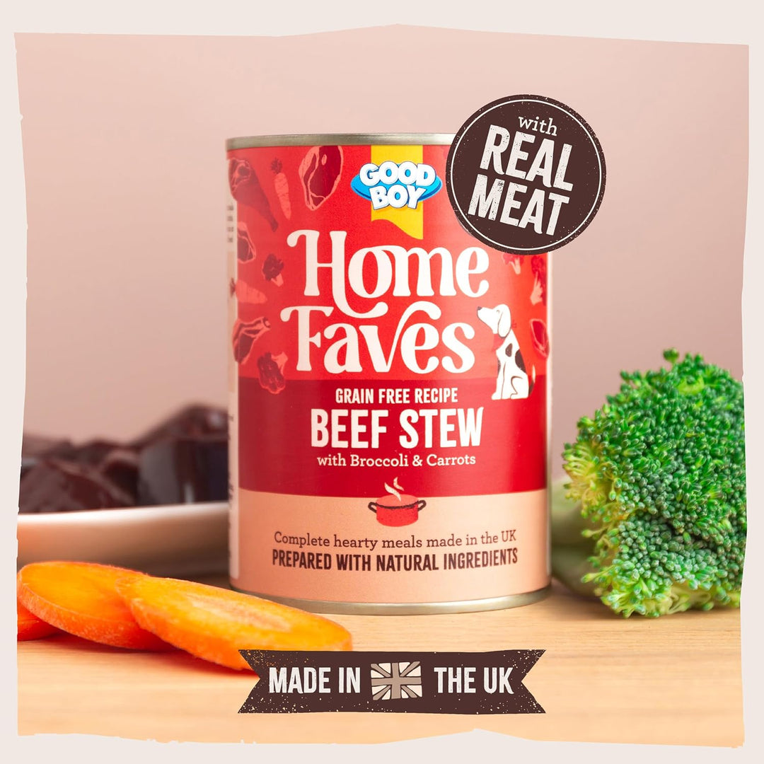 Good Boy Home Faves Beef Stew - 6 x 395G