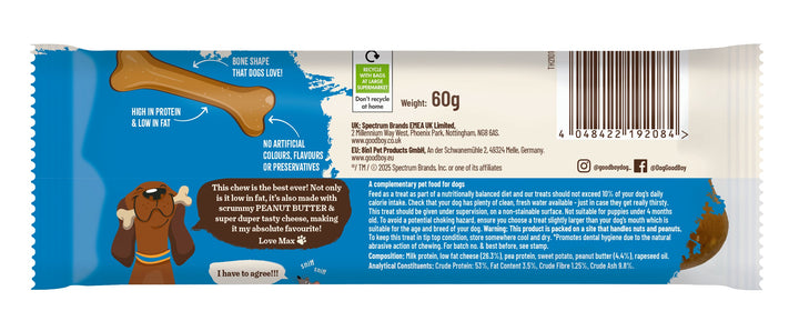 Good Boy Cheese Please Cheese with Peanut Butter 60g