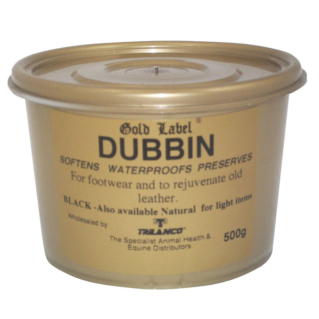 Gold Label Dubbin Black X 500g