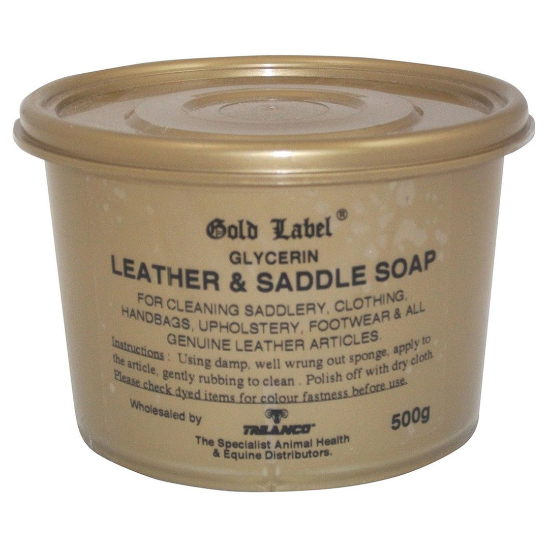 Gold Label Glycerin Leather & Saddle Soap 500g