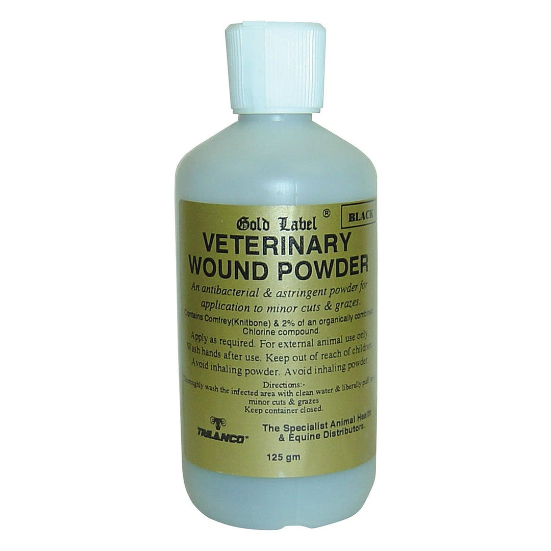 Gold Label Veterinary Wound Powder Black X 125g