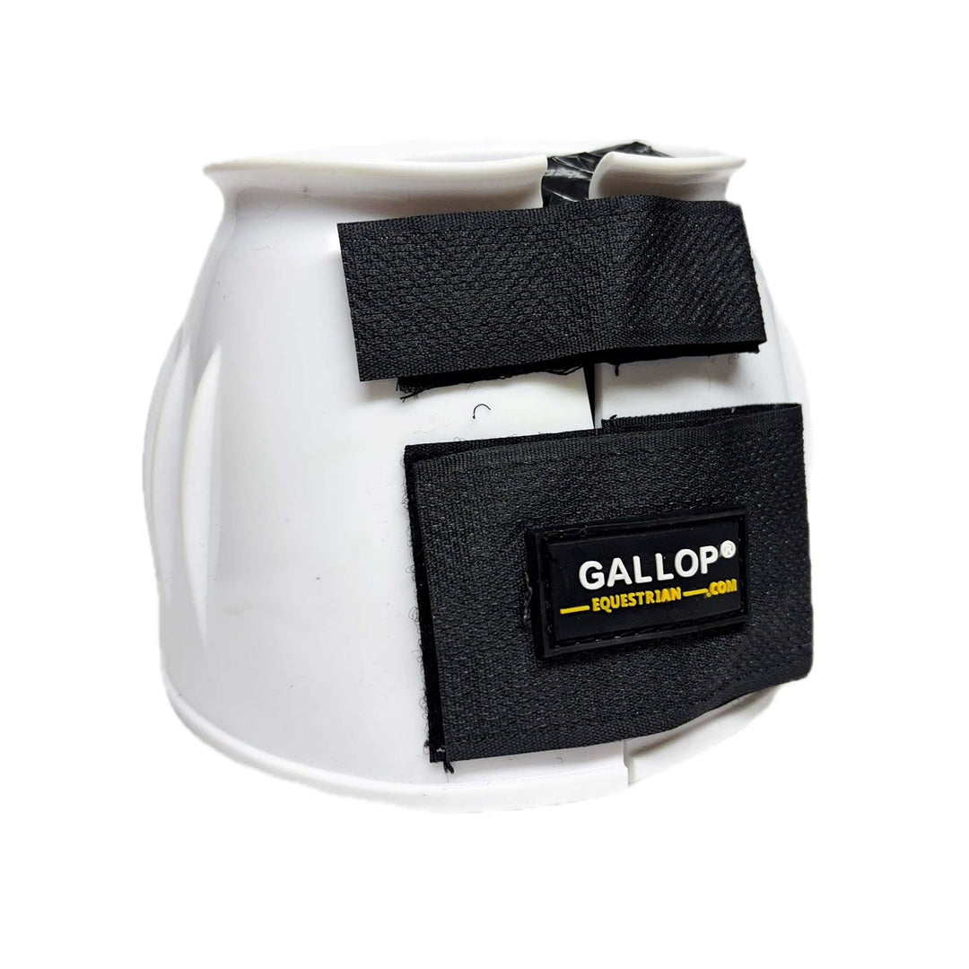 GALLOP DOUBLE TAPED PVC RIBBED OVER REACH BOOTS WHITE