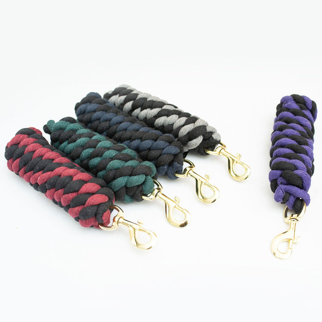 GALLOP TWIN COLOUR LEAD ROPE ASSORTED - 5 PACK