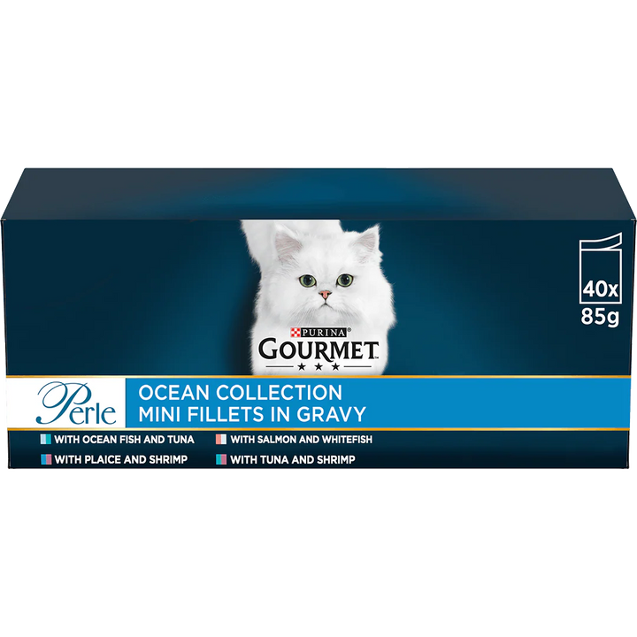 Gourmet Perle Ocean Collection In Gravy Wet Cat Food 40x85g - Ormskirk Pets