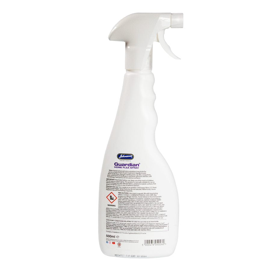 Johnsons Guardian Home Flea Spray 500Ml