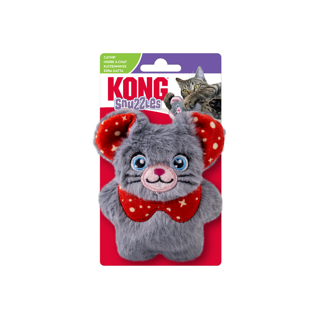 KONG Holiday Cat Snuzzles Mouse Assorted