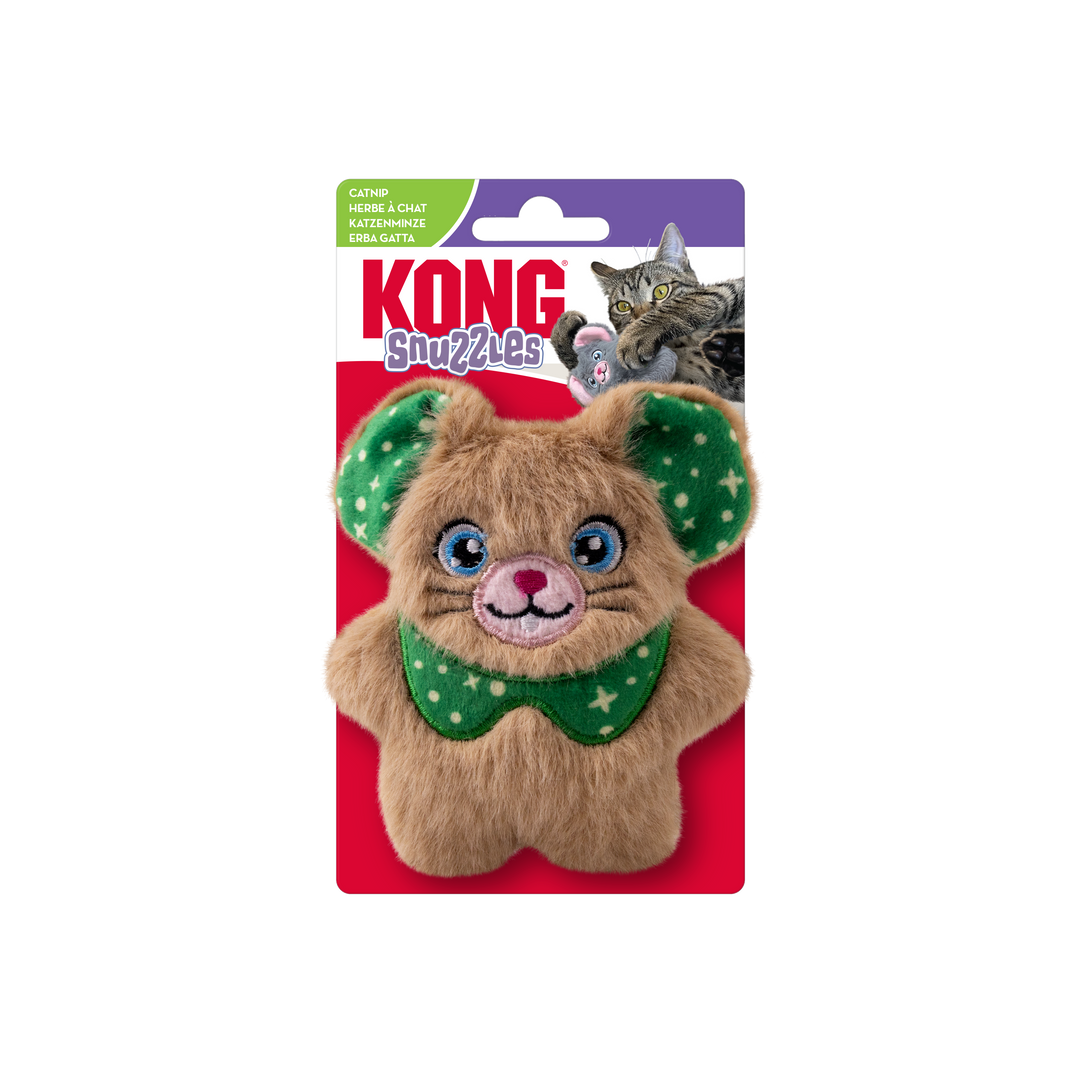 KONG Holiday Cat Snuzzles Mouse Assorted