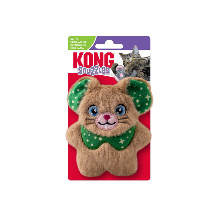 KONG Holiday Cat Snuzzles Mouse Assorted