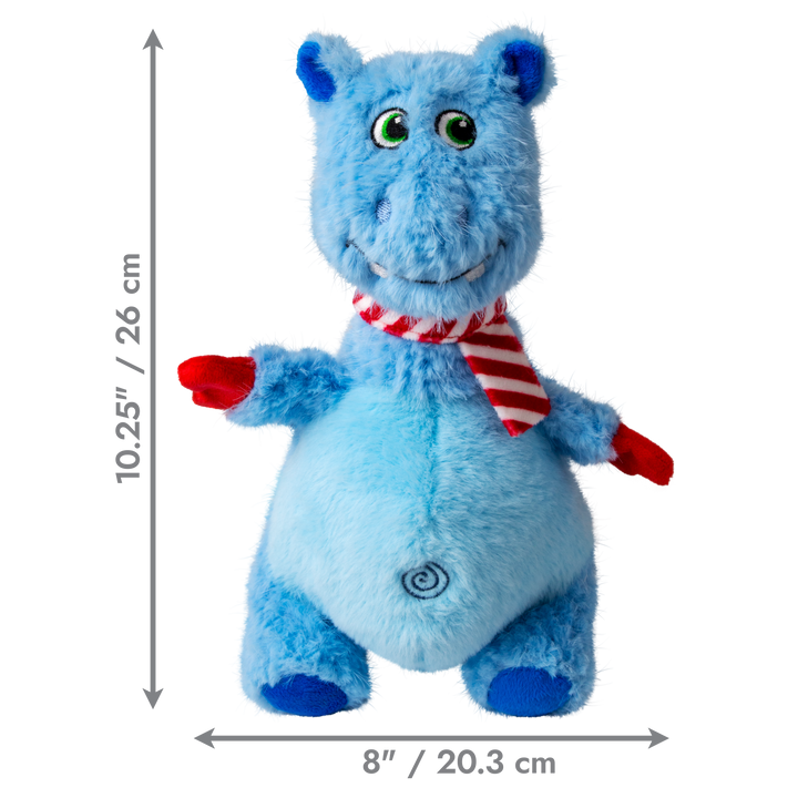KONG Holiday Knots Belly Hippo Medium Large