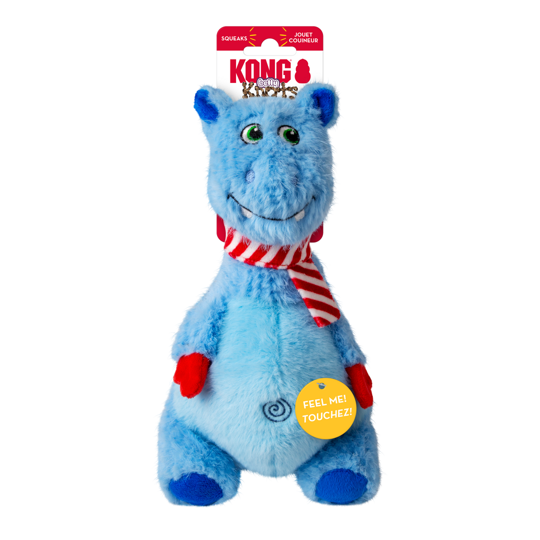 KONG Holiday Knots Belly Hippo Medium Large