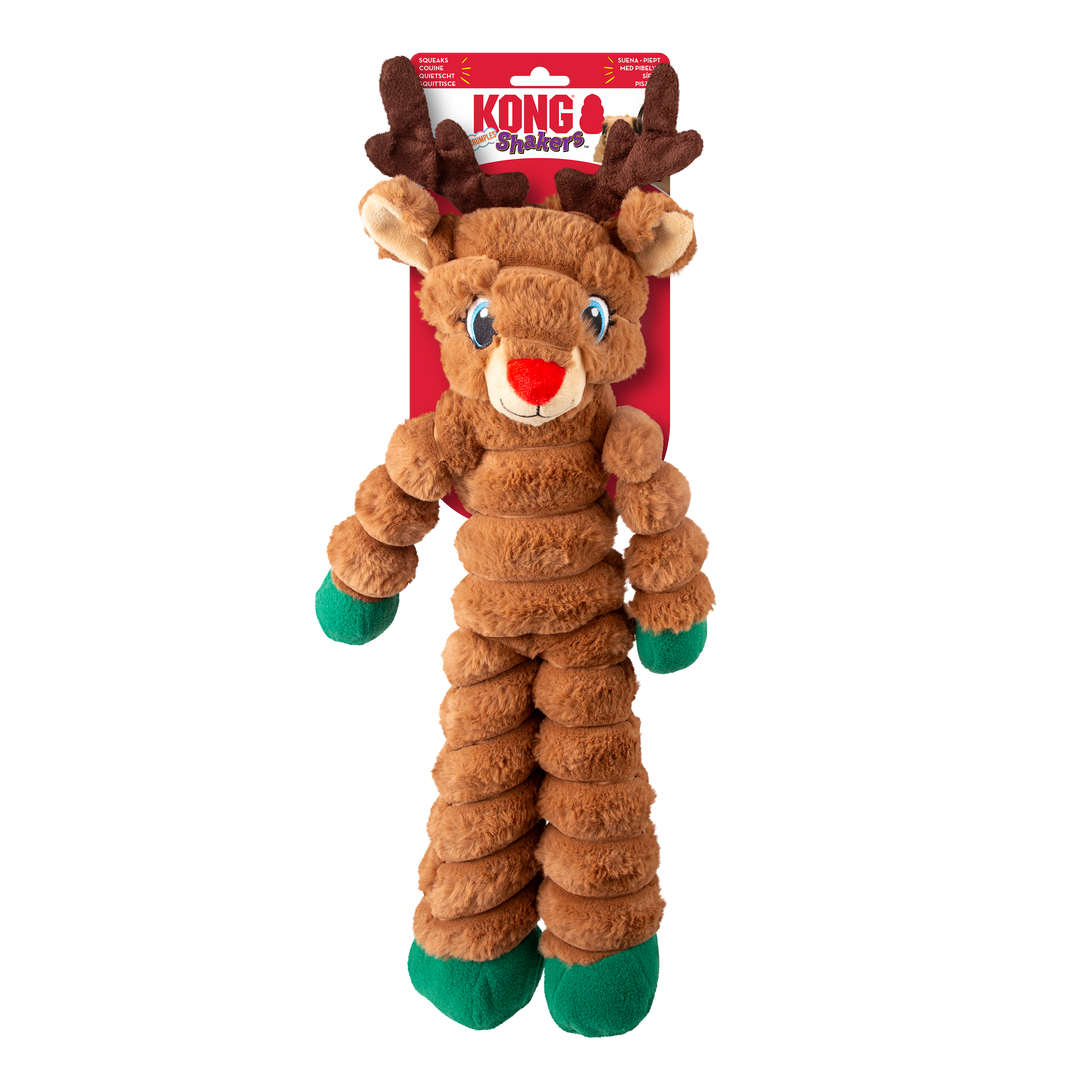 KONG Holiday Shakers Crumples Reindeer XL