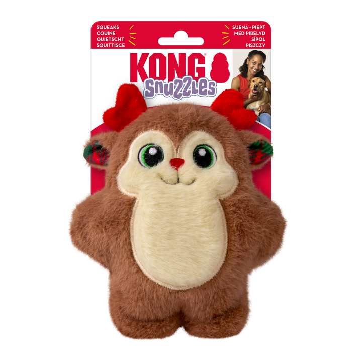 KONG Holiday Snuzzles Reindeer Small