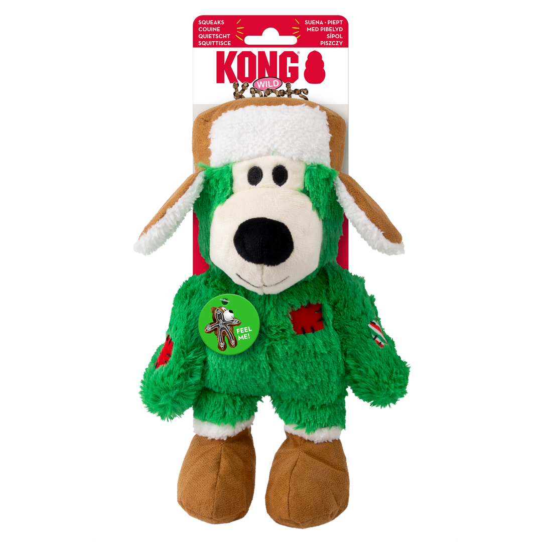 KONG Holiday Wild Knots Bear Assorted Med/Lrg