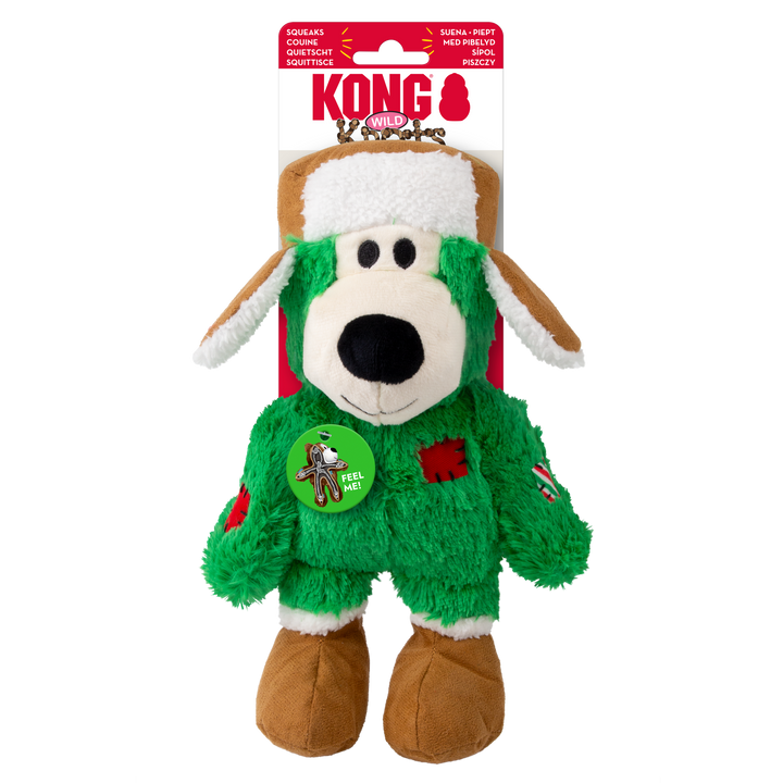 KONG Holiday Wild Knots Bear Assorted Med/Lrg