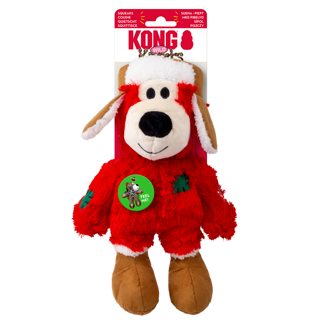KONG Holiday Wild Knots Bear Assorted Med/Lrg