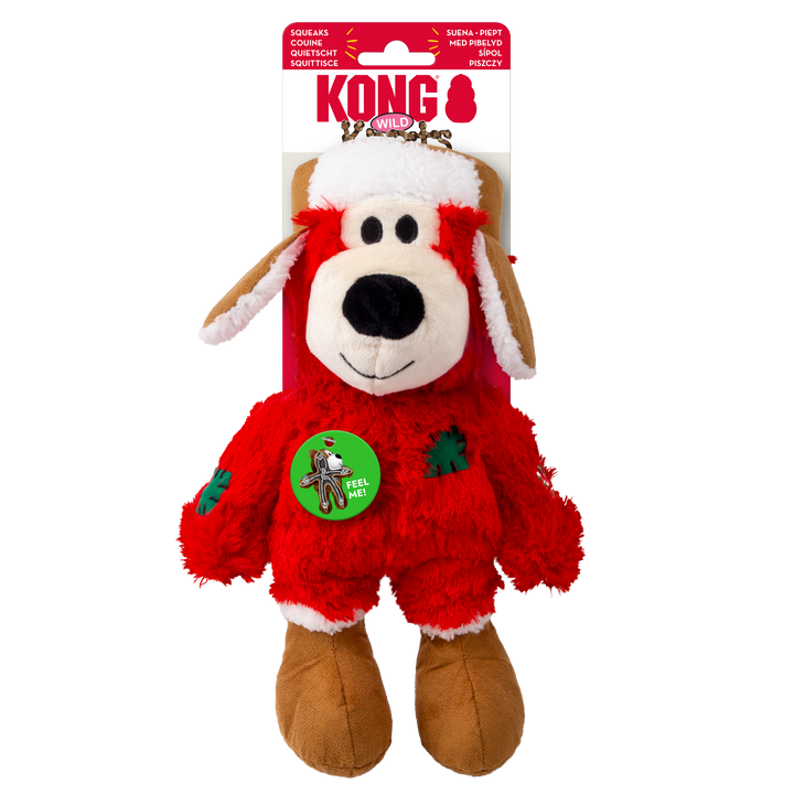 KONG Holiday Wild Knots Bear Assorted Med/Lrg