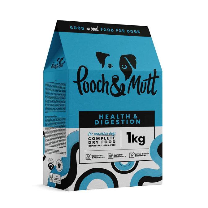 Pooch &amp; Mutt Health &amp; Digestion Dry Food 1kg - Ormskirk Pets